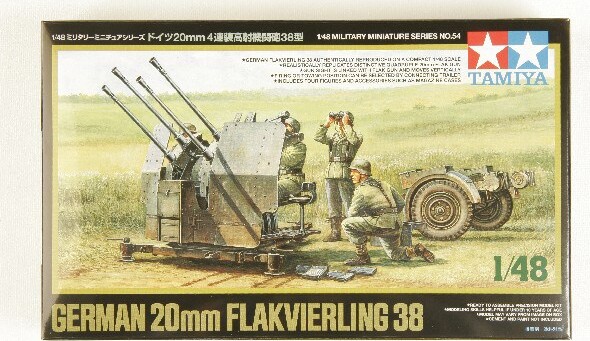 Se Tamiya - German 20mm Flakvierling 38 Byggesæt - 1:48 - 32554 hos Gucca.dk