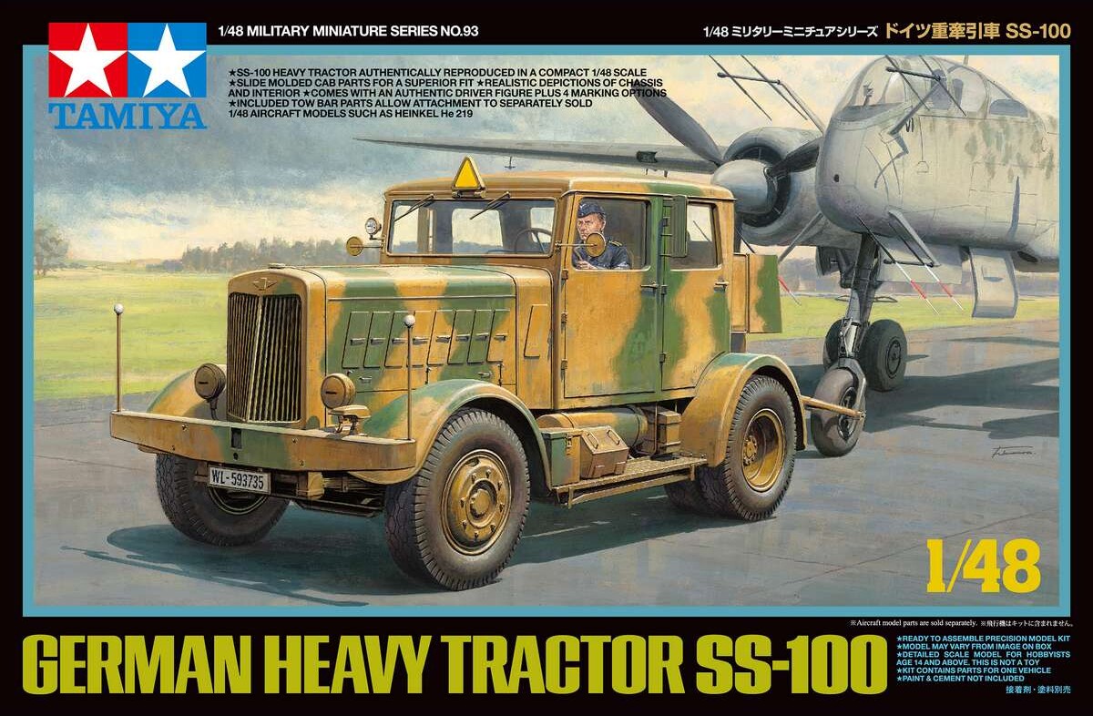 Tamiya - German Heavy Tractor Ss-100 - 1/48 - 32593