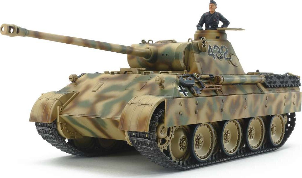 Tamiya - Panther Ausf.d German Tank Byggesæt - 1:48 - 32597