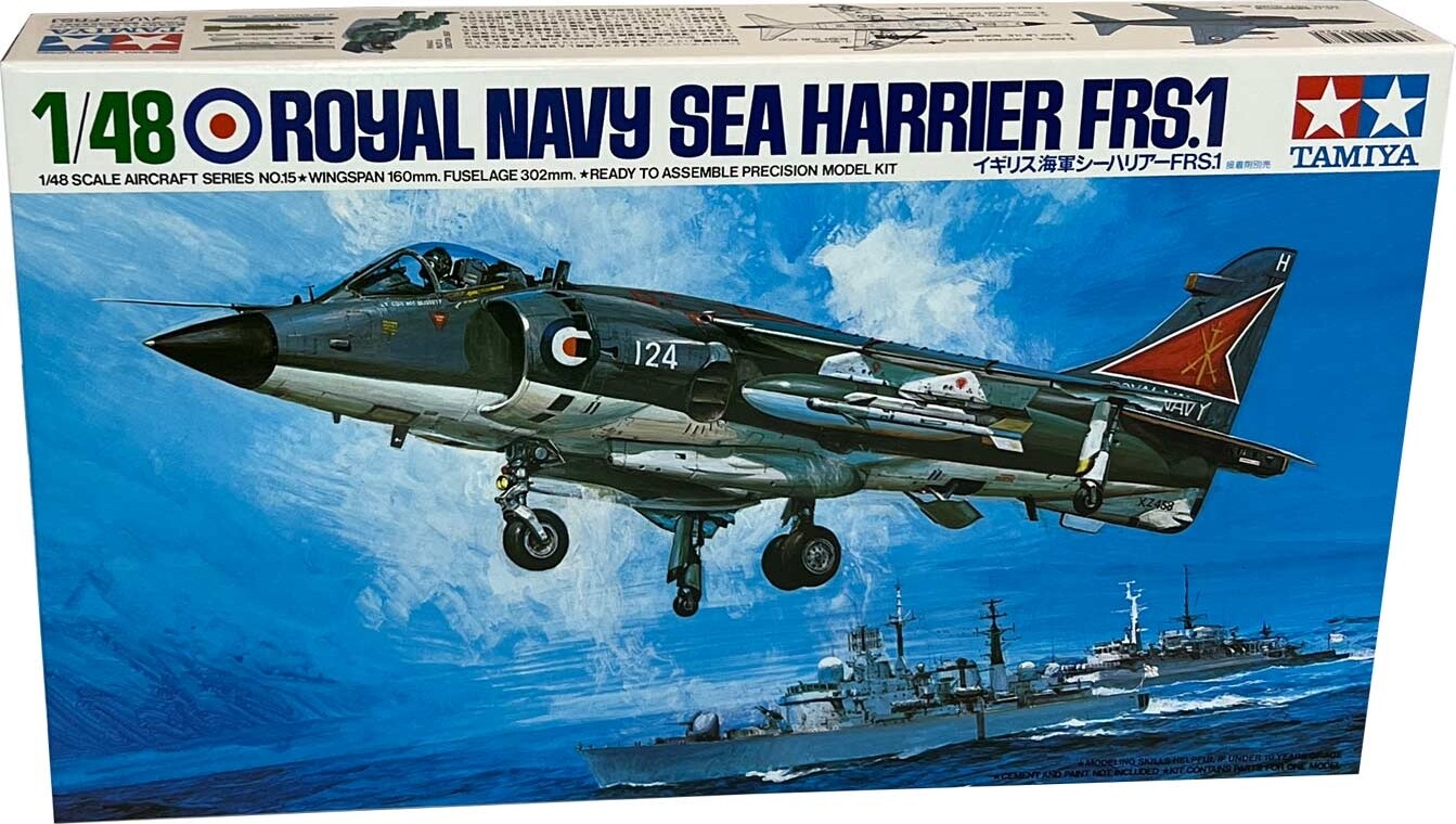 Tamiya - Royal Navy Sea Harrier Frs.1 Byggesæt - 1:48 - 61026