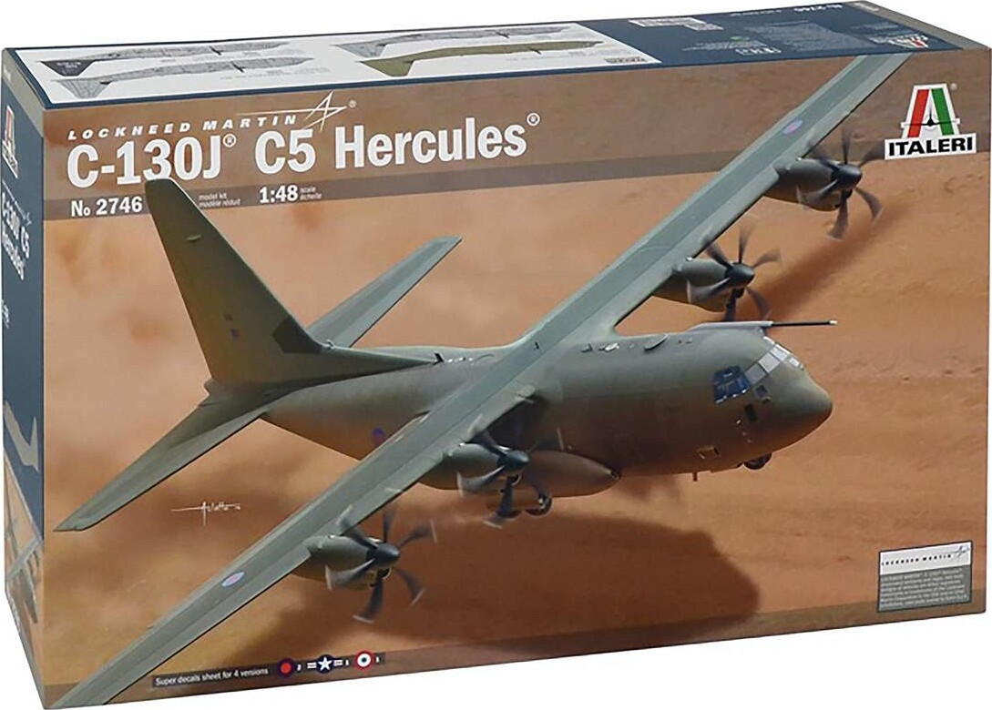 Italeri - C-130j C5 Hercules Fly Byggesæt - 1:48 - 2746