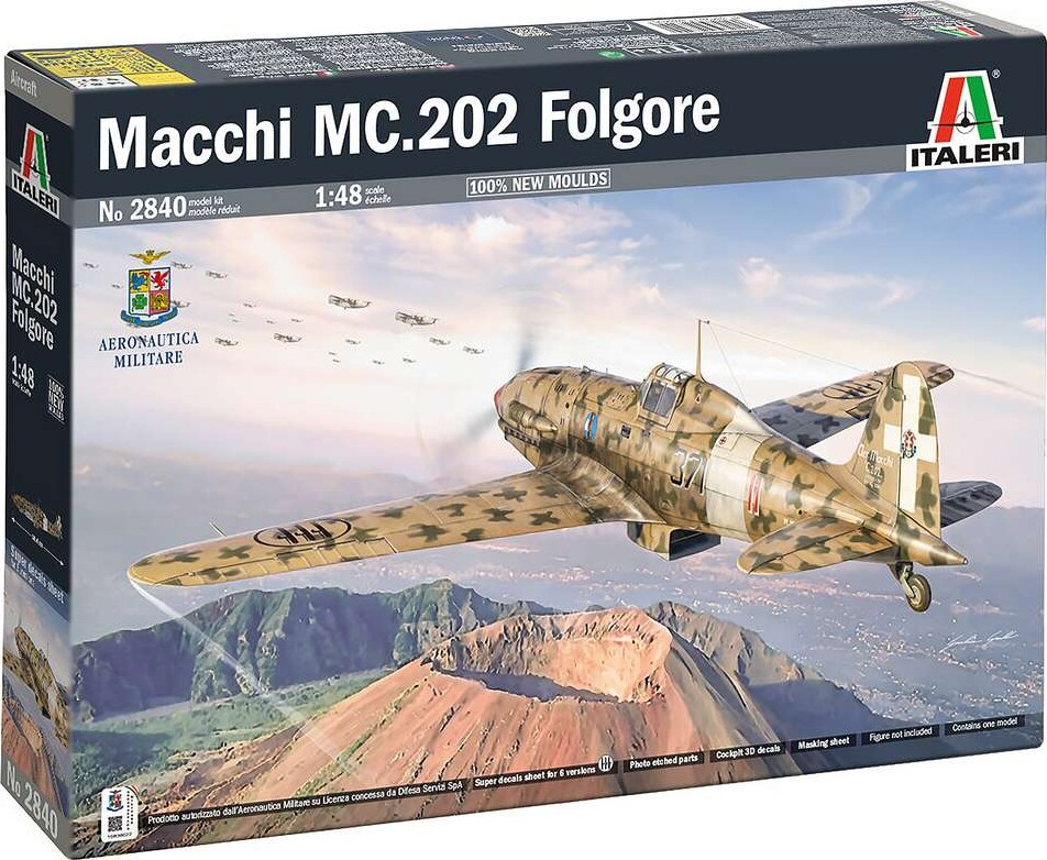 Italeri 2840 - Macchi Mc.202 Folgore Jagerfly Byggesæt - 1:48