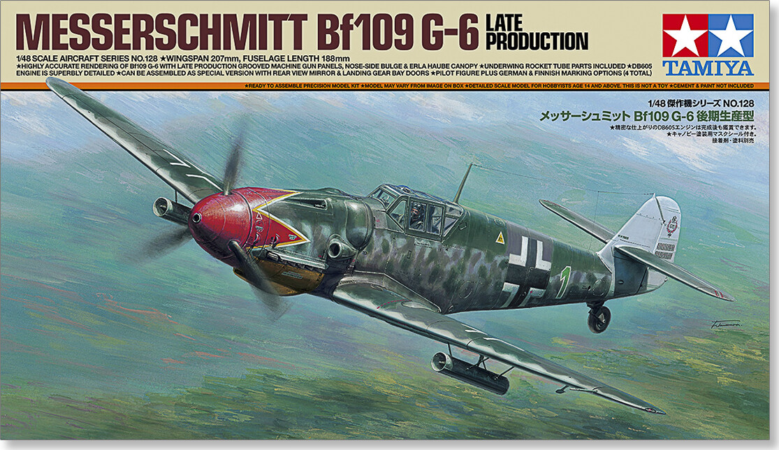 Tamiya 61128 - Messerschmitt Bf109 G-6 Fly - Late Model - 1:48