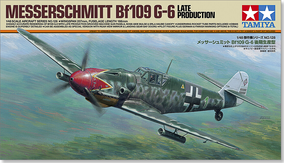 Tamiya 61128 - Messerschmitt Bf109 G-6 Fly - Late Model - 1:48