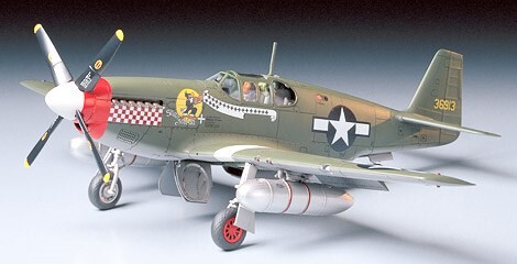 Tamiya - Mustang P-51b Modelfly Byggesæt - 1:48 - 61042