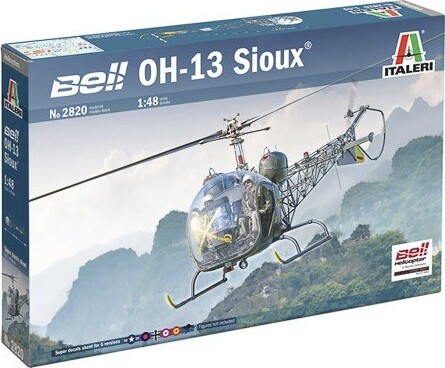 Italeri - Bell Oh-13 Helikopter Byggesæt - 1:48 - 2820