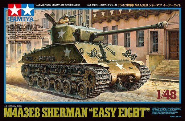 Se Tamiya - M4a3e8 Sherman Easy Eight Byggesæt - 1:48 - 32595 hos Gucca.dk