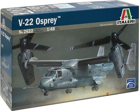 Italeri - V-22 Osprey Fly Byggesæt - 1:48 - 2622s