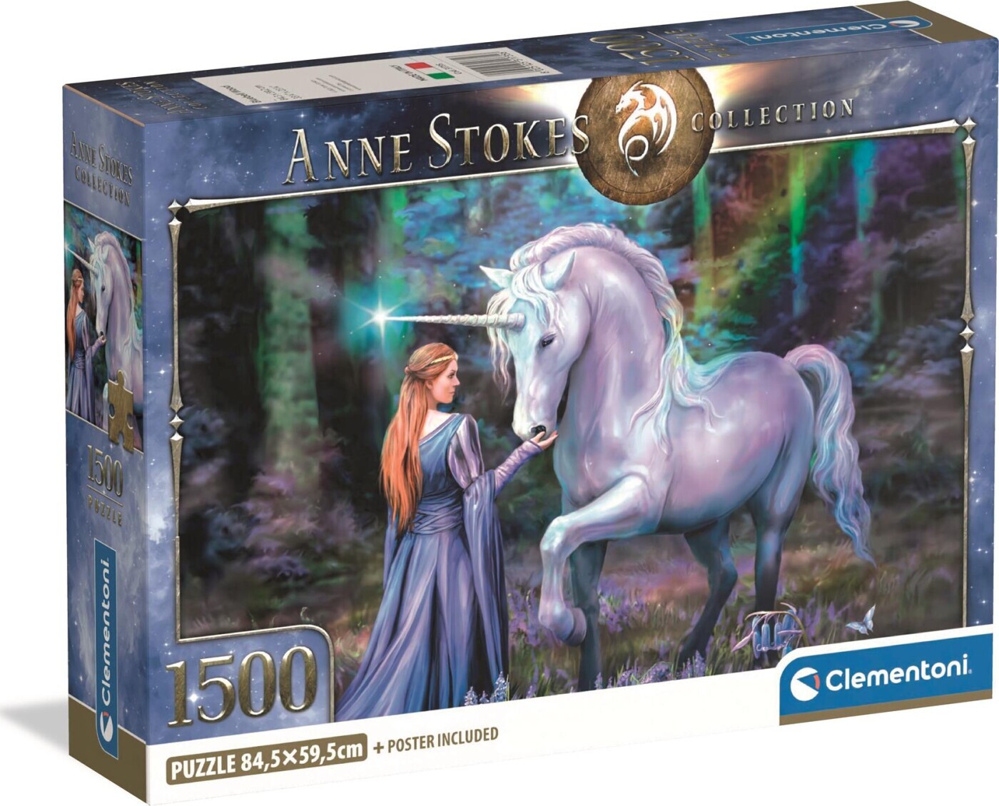 Clementoni Puzzle HQC Anne Stokes Bluebell Wood 1500 pieces 2D Puslespil