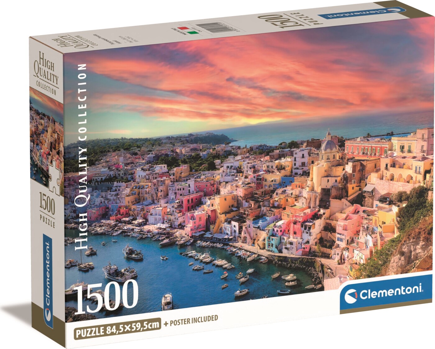 Clementoni Puslespil - Picturesque Procida Island - High Quality - 1500 Brikker