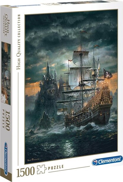 Clementoni Puslespil - The Pirates Ship - High Quality - 1500 Brikker