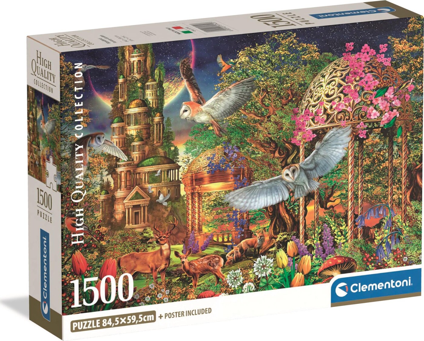 Clementoni Puslespil - Fortryllende Skovhave - High Quality - 1500 Puslespil