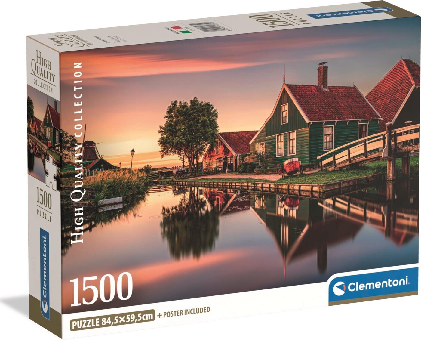 Clementoni Puslespil - Zaanse Schans - High Quality - 1500 Brikker