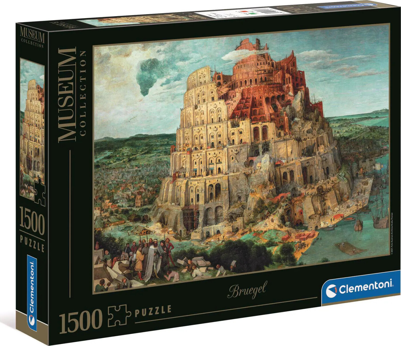 Clementoni - Babel Tower - Bruegel - Museum - Puslespil - 1500