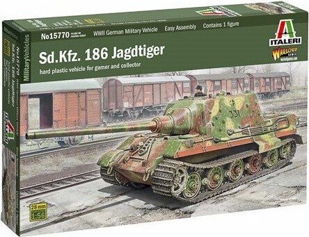 Se Italeri - Sd.kfz. 186 Jagdtiger Byggesæt - 1:56 - 15770 hos Gucca.dk