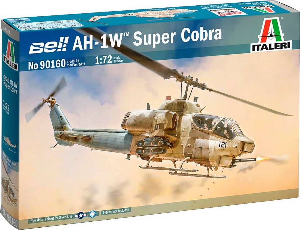Italeri 90160 - Bell Ah-1w Super Cobra Model Helikopter - 1:72