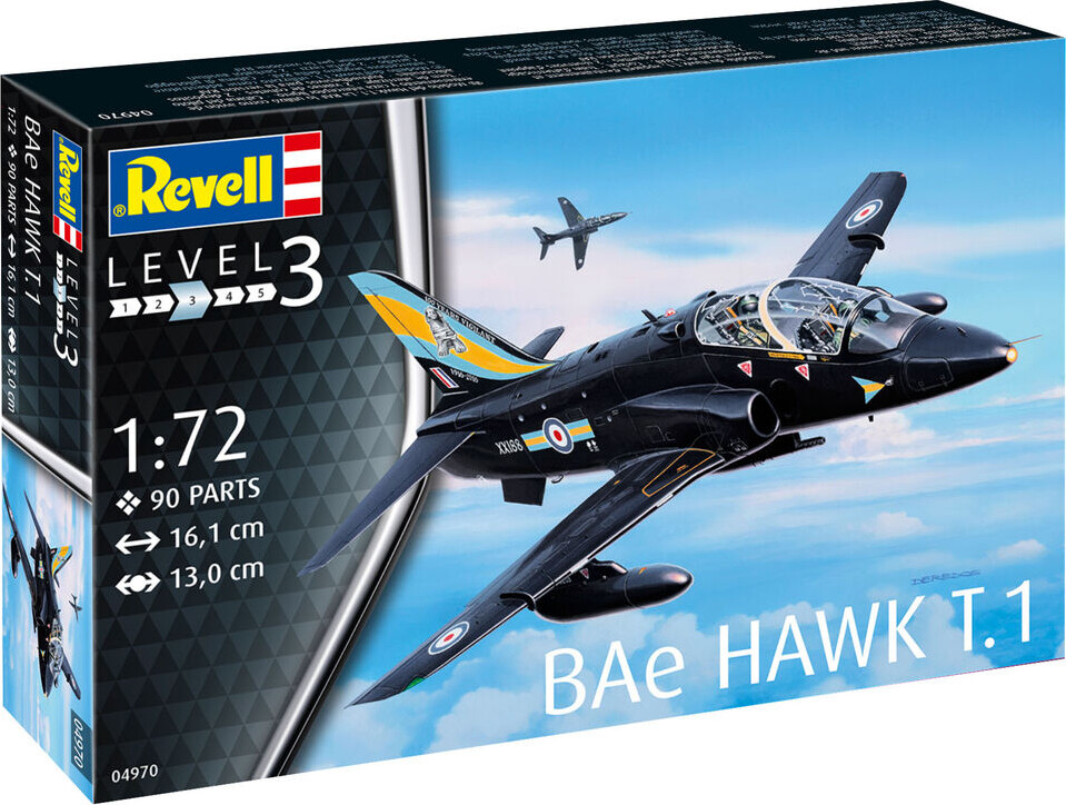 Billede af Revell - Bae Hawk T.1 Fly Byggesæt - 1:72 - Level 3 - 04970 hos Gucca.dk