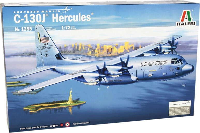 Italeri - C-130j Hercules Fly Byggesæt - 1:72 - 1255