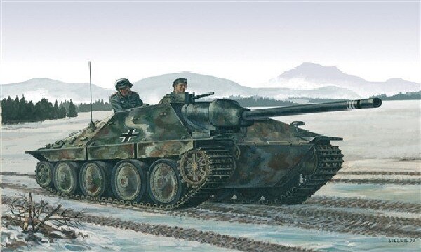 Billede af Italeri - Jagdpanzer 38t Tank Byggesæt - 1:72 - 7057