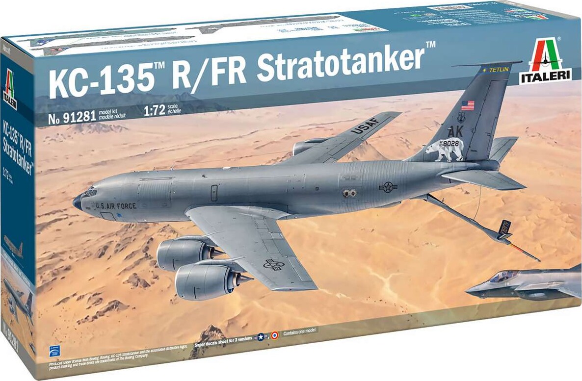 Italeri 91281 - Kc-135 R/fr Stratotanker Fly Byggest - 1:72