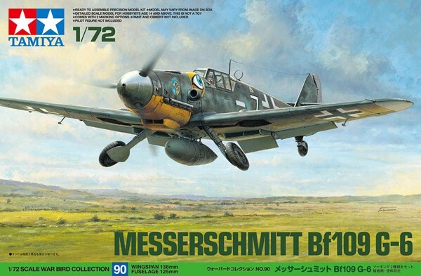Tamiya - Messerschmitt Bf 109 G-6 Fly Byggesæt - 1:72 - 60790