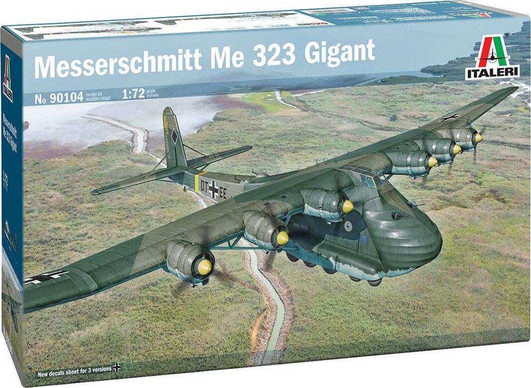 Italeri WWII Messerschmitt Me 323 Gigant Militær Transportfly Byggesæt - 1:72