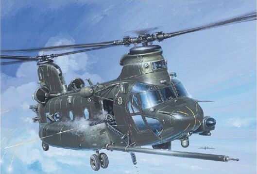 Italeri - Mh-47 E Soa Chinook Helikopter Byggesæt - 1:72 - 1218s