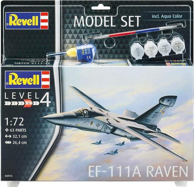 Billede af Revell - Ef-111a Raven Modelfly - 1:72 - Level 4 - 64974
