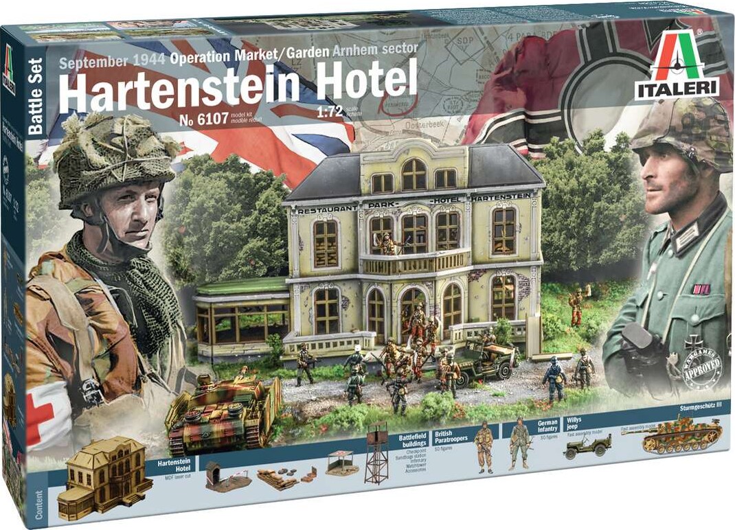 Italeri - Operation 'market Garden' Hotel Hartenstein - 1:72 - 6107s