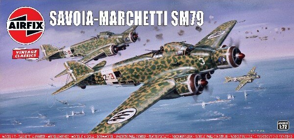Billede af Airfix - Savoia Marchetti Sm79 Fly Byggesæt - 1:72- Vintage Classics - A04007v