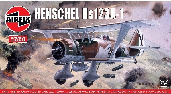Se Airfix - Henschel Hs123a-1 Fly Byggesæt - 1:72 - A02051v hos Gucca.dk