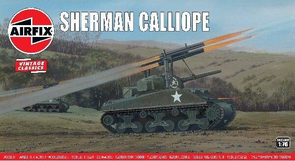 Billede af Airfix - Sherman Calliope Tank Byggesæt - Vintage Classics - 1:76 - A02334v