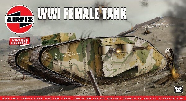 Se Airfix - Wwi Female Tank Byggesæt - Vintage Classics - 1:76 - A02337v hos Gucca.dk