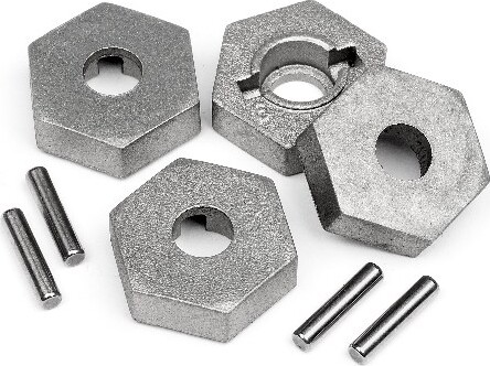 Billede af 17mm Hex And Pin Set (4pcs) - Hp101190 - Hpi Racing