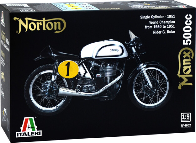 Italeri - Norton Manx 500cc Byggesæt - 1:9 - 4602