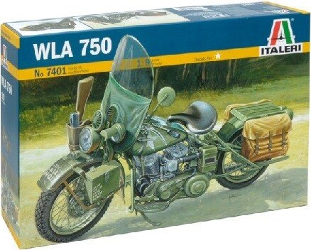 Italeri - Wla 750 Motorcykel Byggesæt - 1:9 - 7401