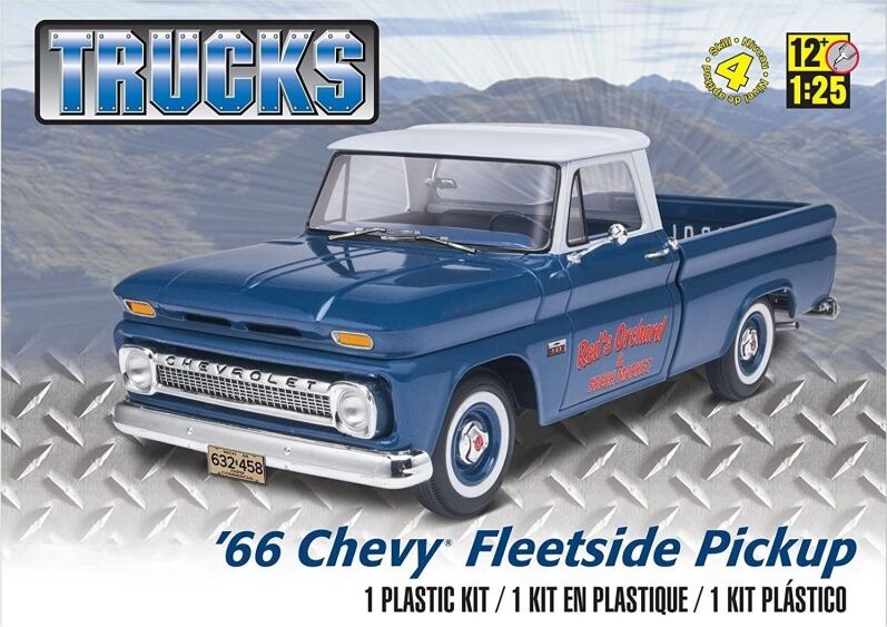 Revell - Chevy Fleetside Pickup Byggesæt - 1:25 - Level 4 - 17225