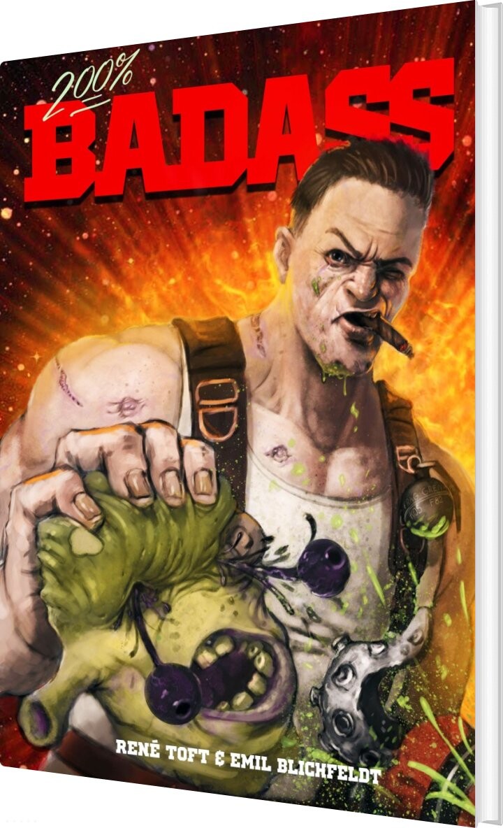 Billede af 200% Badass - Emil Blichfeldt - Bog