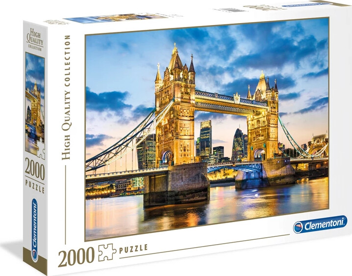 Clementoni Puslespil - Tower Bridge - High Quality - 2000 Brikker