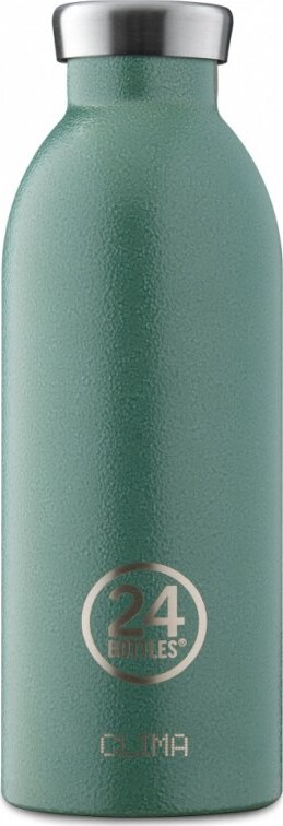 24 Bottles - Clima Bottle - 0,5l Termoflaske - Co2 Neutral - Rustic Moss Grøn