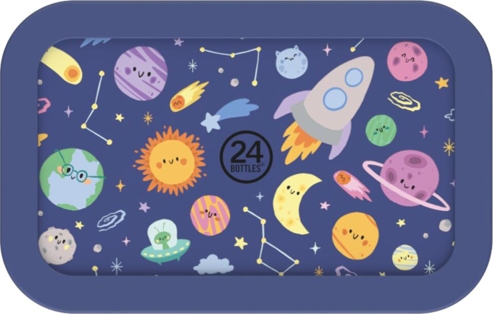 24bottles - Snackbox Space Friends - Blå - Small