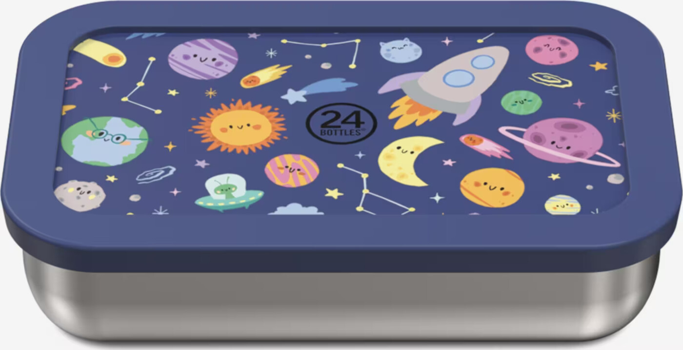 24bottles - Snackbox Space Friends - Blå - Small