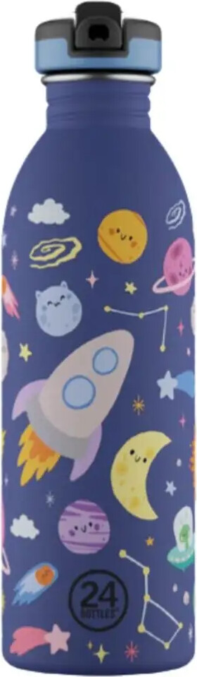 24bottles - Urban Bottle - Space Friends - Blå - 500 Ml