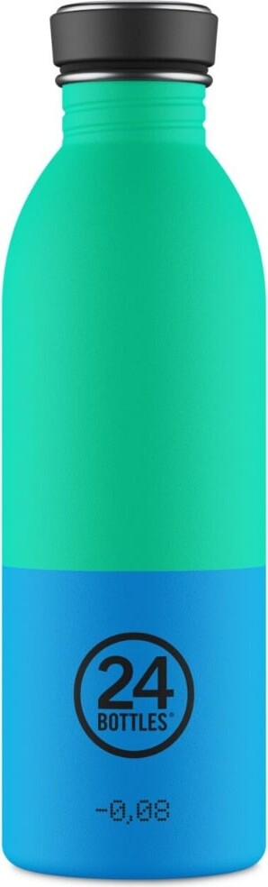 24bottles - Urban Bottle - Wave - Blå, Grøn - 500 Ml