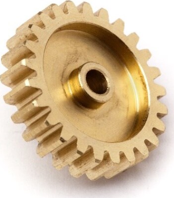 Billede af 25t Brass Pinion Gear (0.8 M / 32dp 3.175 Shaft) - Mv22701 - Maverick Rc