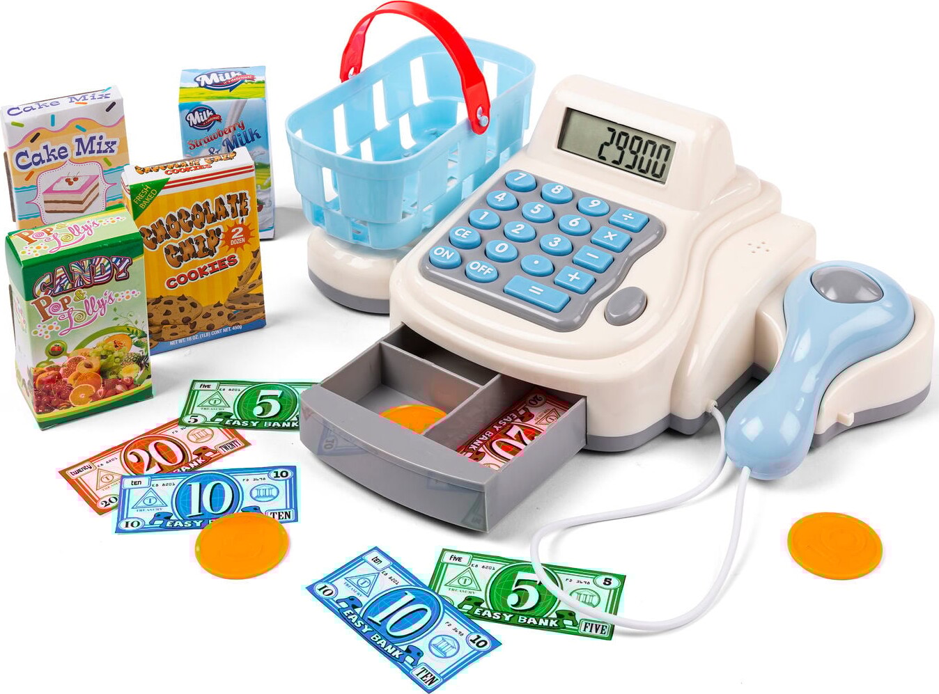 3-2-6 Home - Kasseapparat Legetøj Med Lys Og Lyd - Vn 68243