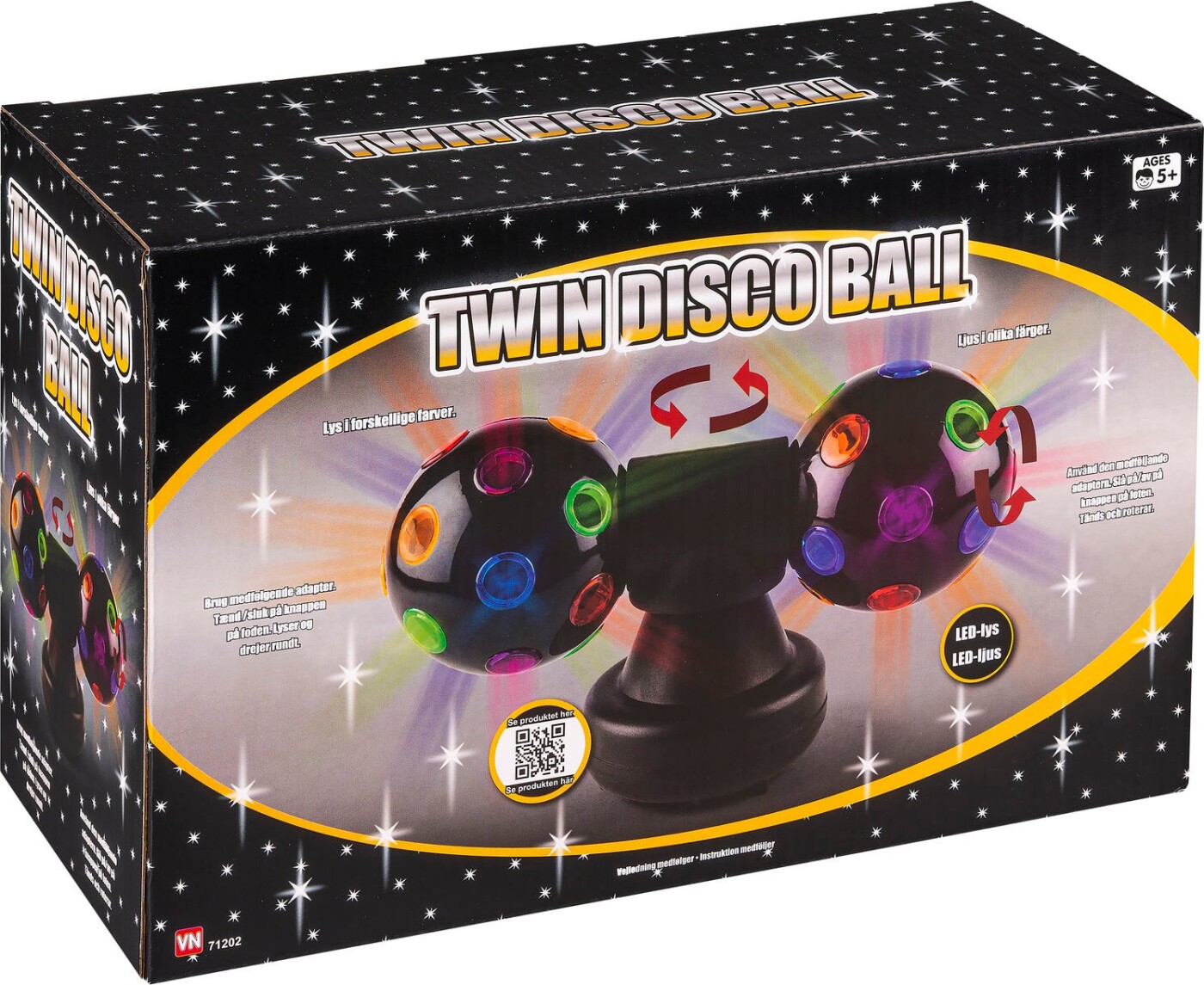 Diskokugle Til Bord - Dobbelt - 20 Cm - 3-2-6