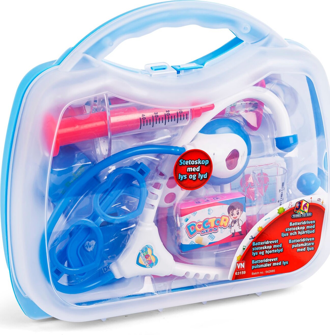 Legetøjs Lægesæt Med Lyd Og Lys - 3-2-6