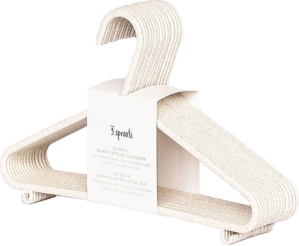 Børnebøjler (sæt med 15 stk.) - Beige - 29,5cm x 1cm x 20,5cm - Gunilla