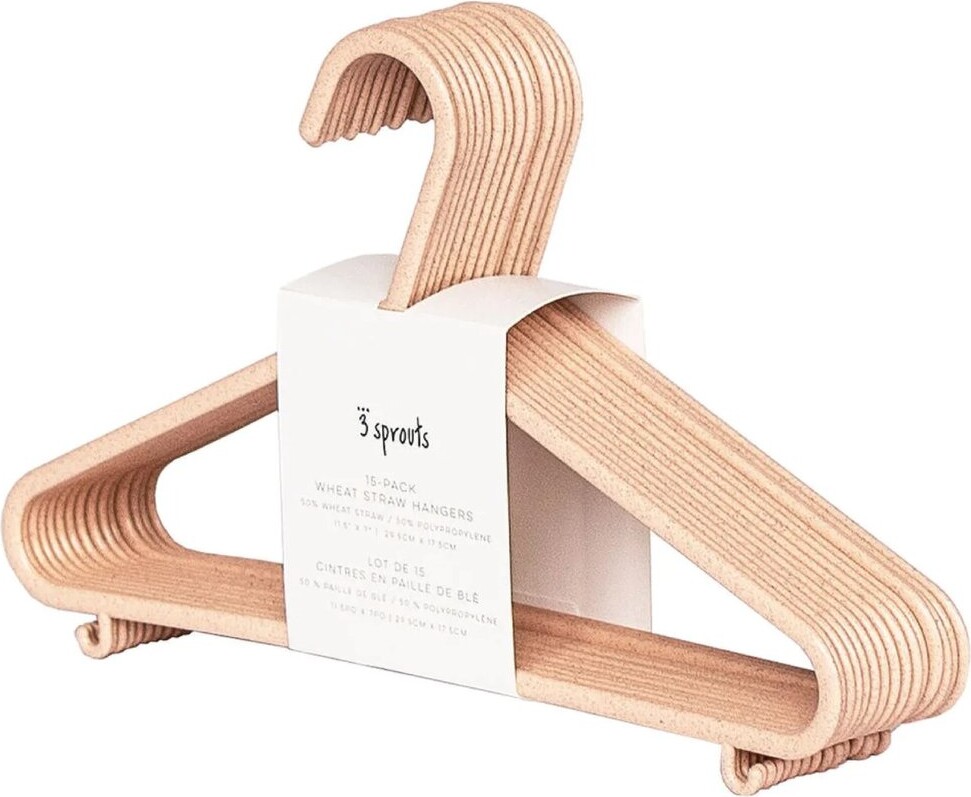 Børnebøjler (sæt med 15 stk.) - Rosa - 29,5cm x 1cm x 20,5cm - Gunilla